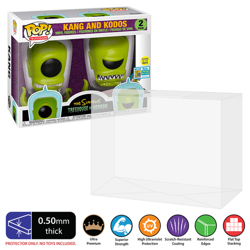 the simpsons kang and kodos 2 pack best funko pop protectors thick strong uv scratch flat top stack vinyl display geek plastic shield vaulted eco armor fits collect protect display case kollector protector