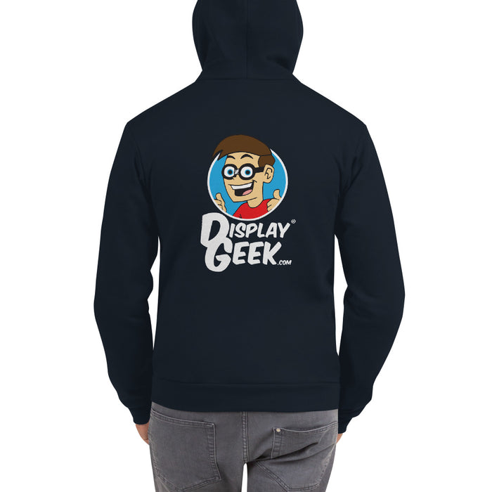 2020 Display Geek Logo 1 - Zipper Hoodie sweater - Display Geek, Inc.