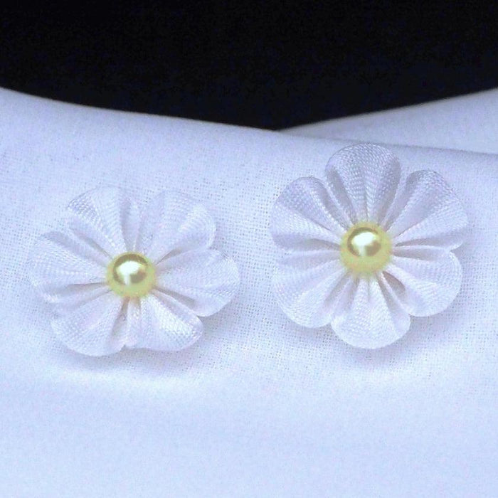[ACCESSORY] CLOTH FLOWER GOFUN (WHITE) | TSUMAMI KANZASHI