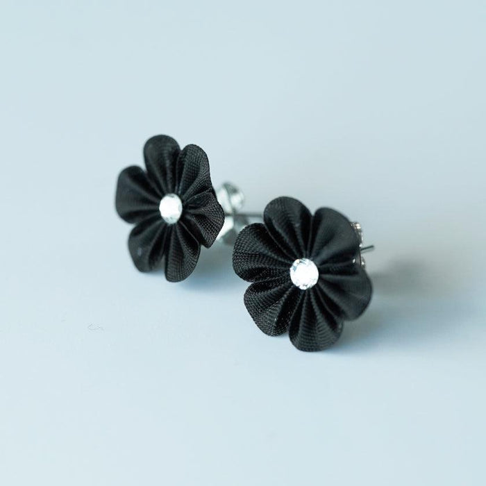 [ACCESSORY] CLOTH FLOWER KACHI (BLACK) | TSUMAMI KANZASHI