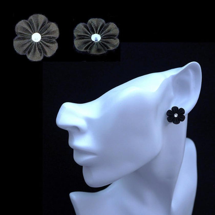[ACCESSORY] CLOTH FLOWER KACHI (BLACK) | TSUMAMI KANZASHI