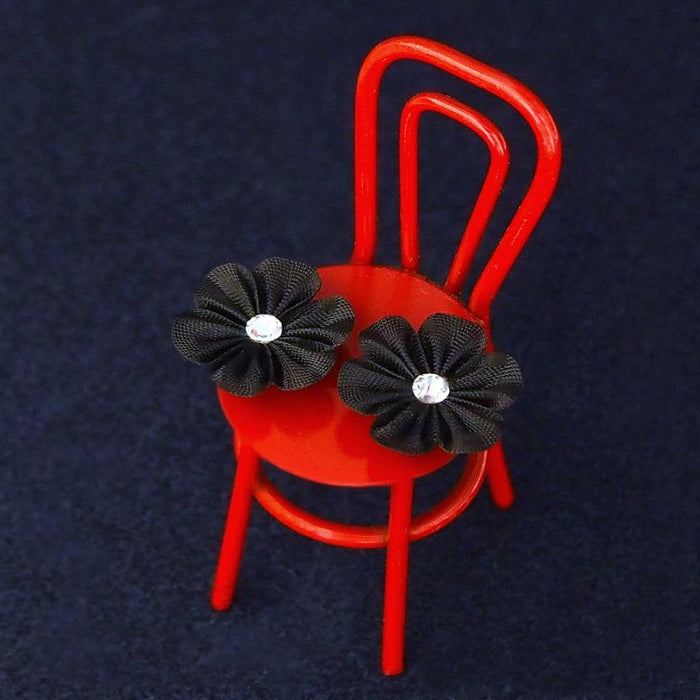 [ACCESSORY] CLOTH FLOWER KACHI (BLACK) | TSUMAMI KANZASHI