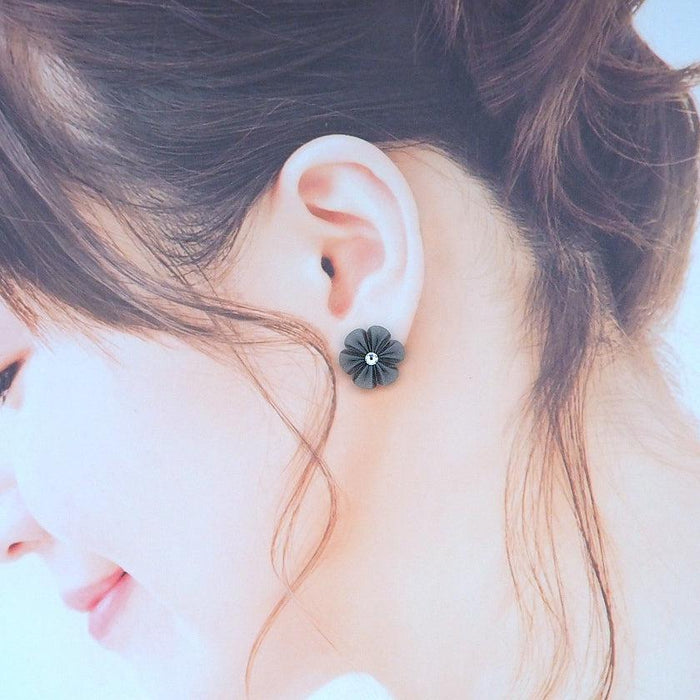 [ACCESSORY] CLOTH FLOWER SUZU (GRAY) | TSUMAMI KANZASHI