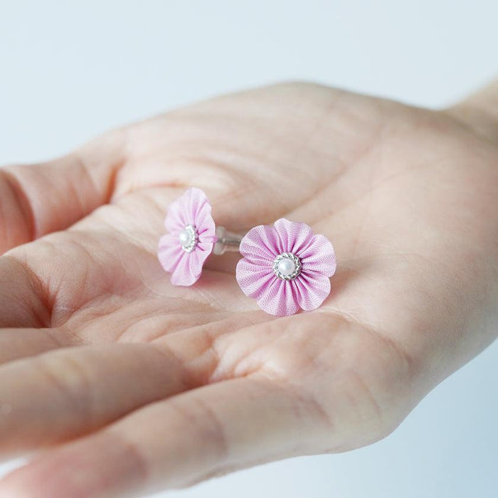 [ACCESSORY] CLOTH FLOWER YURUSHI (PINK) | TSUMAMI KANZASHI