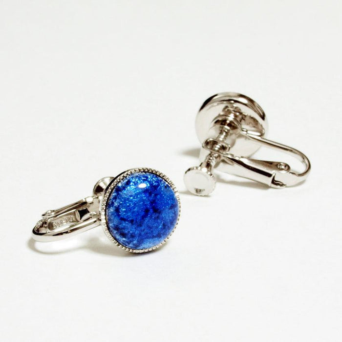 [ACCESSORY] ROUND EARRINGS 10mm SUKE (6 COLORS) | OWARI CLOISONNE