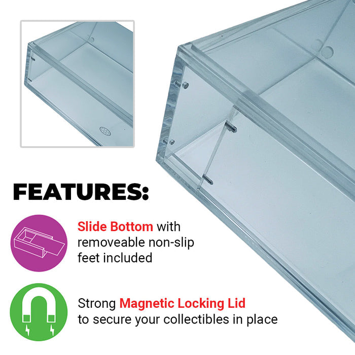 KP Fortress Acrylic Hard Case for NES Nintendo Video Game Cartridge 4mm thick, UV & Slide Bottom on The Pop Protector Guide by Display Geek and Kollector Protector