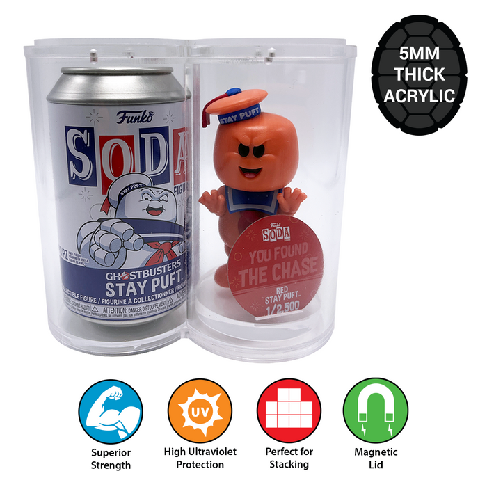 funko soda stacks grail chase stackers pop acrylic toobs protectors armor shield tubes