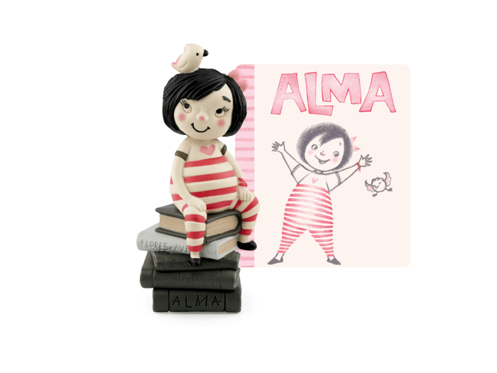 Alma and How She Got Her Name Tonie audio figurine with content illustration