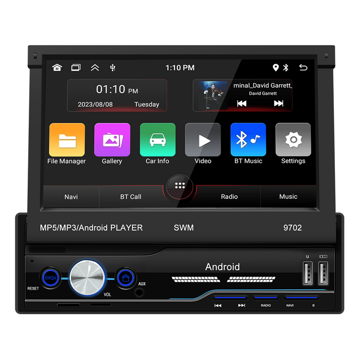 Android 13 Car stereo wholesale 7 inch Single Din Multimedia Car Stereo GPS Navigation Radio Support WIFI