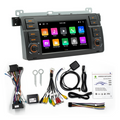 Android 13 Car Stereo Wireless Carplay for BMW E46 Double Din 7 Inch Touchscreen GPS Navigation System FM WiFi