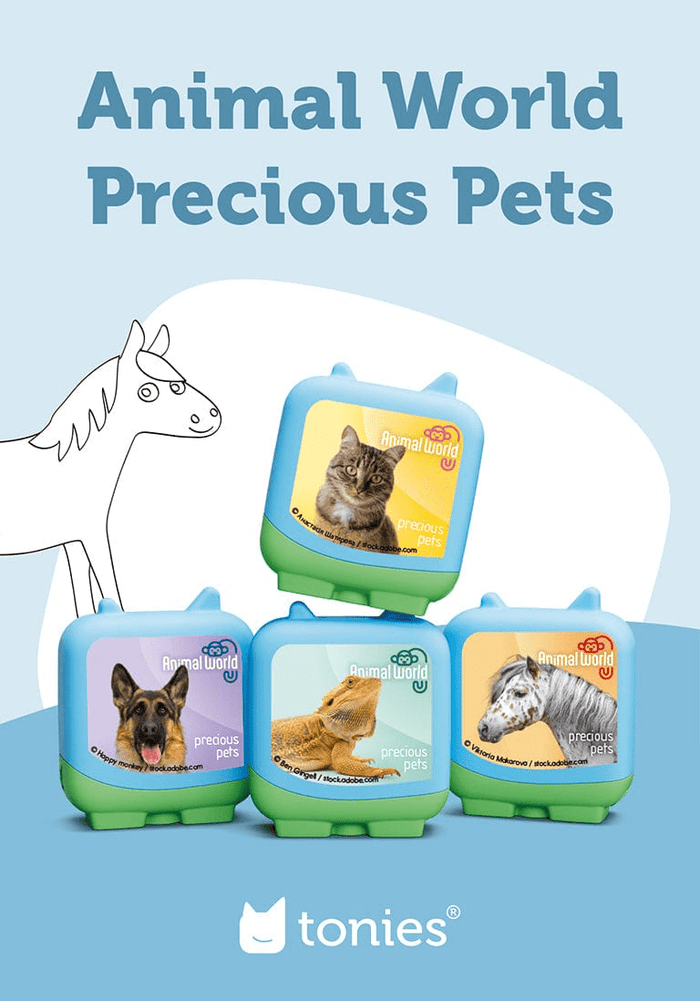 Animal World Precious Pets Clever Tonies - 4 Pack | Illustration