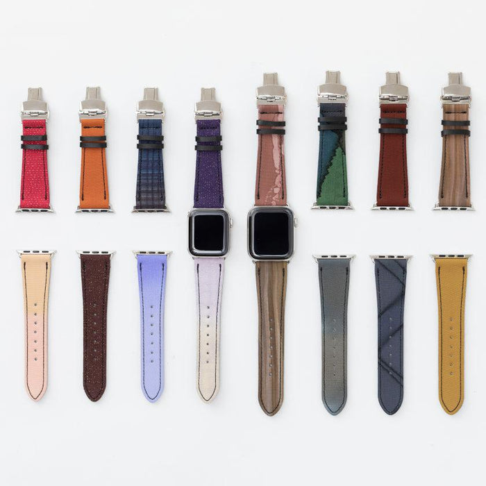 [APPLE WATCH BAND] CHAMELEON BAND FOR APPLE WATCH 41 (40,38) MM (TOP AND BOTTOM SET) 3 | KYOTO YUZEN DYEING