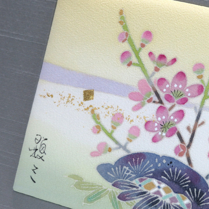 [ART PANEL] PINE, BAMBOO AND PLUM (L) / PWS134 | KAGA YUZEN| KENZO MAKINO