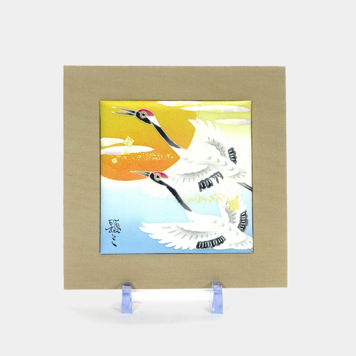 [ART PANEL] TWO CRANES (S) / PKS114 | KAGA YUZEN| KENZO MAKINO