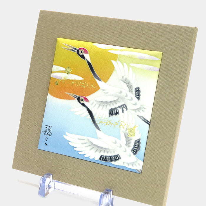 [ART PANEL] TWO CRANES (S) / PKS114 | KAGA YUZEN| KENZO MAKINO