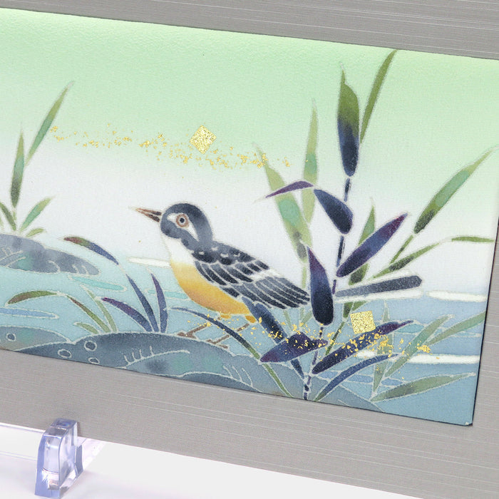 [ART PANEL] YELLOW WAGTAIL (L) / PWS132 | KAGA YUZEN| KENZO MAKINO