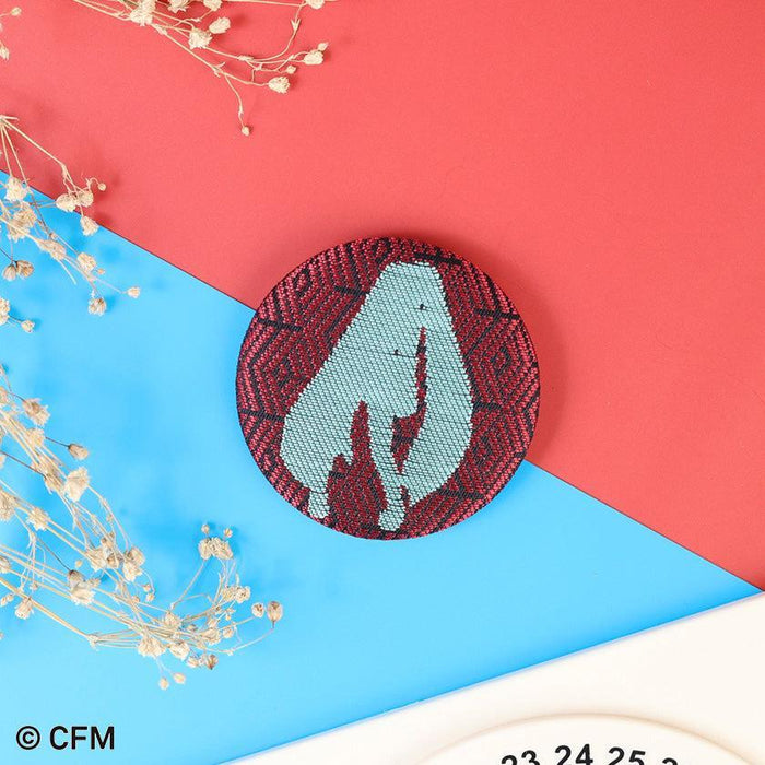 [BADGE] HATSUNE MIKU | TIN BADGE | NISHIJIN ORI (TEXTILES) | HATSUNE KOUBOU