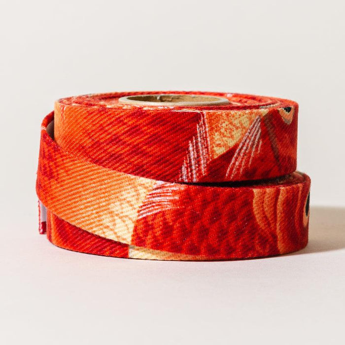 [BAR TAPE] HAURA RED FISHES | KYOTO YUZEN DYEING | MAJIKAO