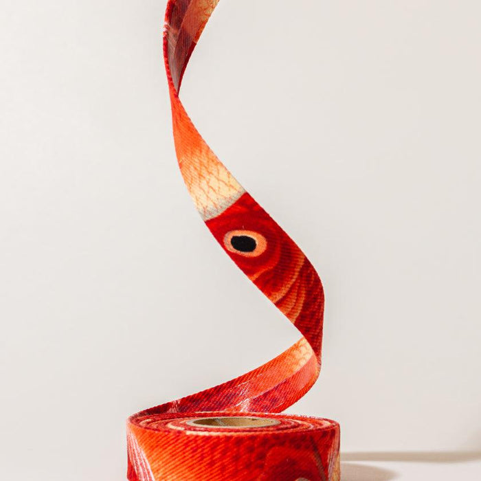 [BAR TAPE] HAURA RED FISHES | KYOTO YUZEN DYEING | MAJIKAO