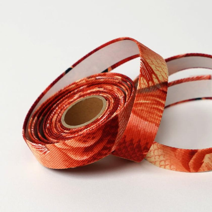 [BAR TAPE] HAURA RED FISHES | KYOTO YUZEN DYEING | MAJIKAO