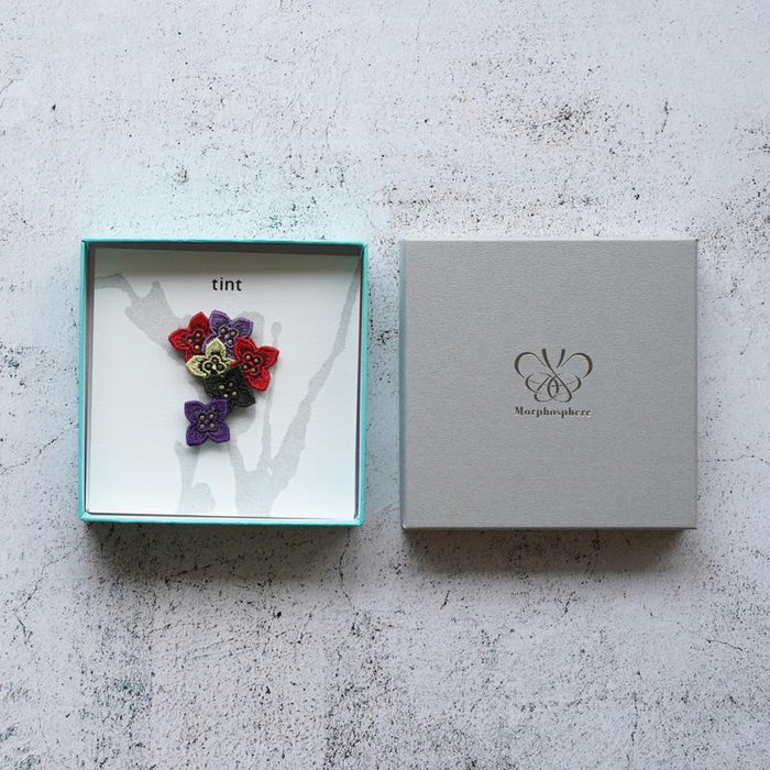 [BROOCH] TINT (HYDRANGEA) B | MORPHOSHERE | KYOTO YUZEN DYEING
