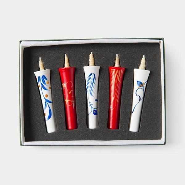 [CANDLE] 2 MOMME 5 BOTTLES SET KYOTO ARABESQUE |  JAPANESE CANDLES | NAKAMURA CANDLE