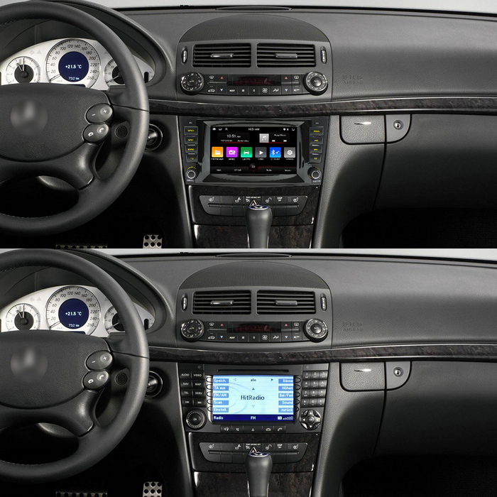 Car Multimedia Player For W211 IPS Screen Android 13 Wireless Carplay and Wireless Android Auto DSP wifi gps