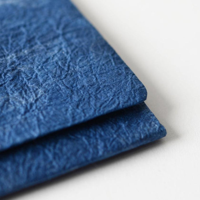[CARD CASE] TEXTILE PATTERNED PAPER (NAVY BLUE) | KUROTANI WASHI PAPER|KUROTANI WASHI COOPERATIVE GROUP