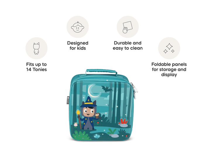 Carrying Case Max for Tonies - Enchanted Forest with content callouts