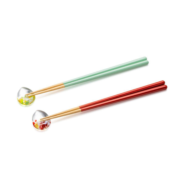 [CHOPSTICKS] CHOPSTICK REST SET APPLE | TSUGARU VIDRO| ADERIA