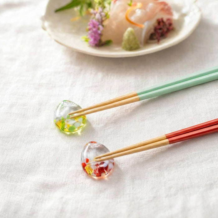 [CHOPSTICKS] CHOPSTICK REST SET APPLE | TSUGARU VIDRO| ADERIA