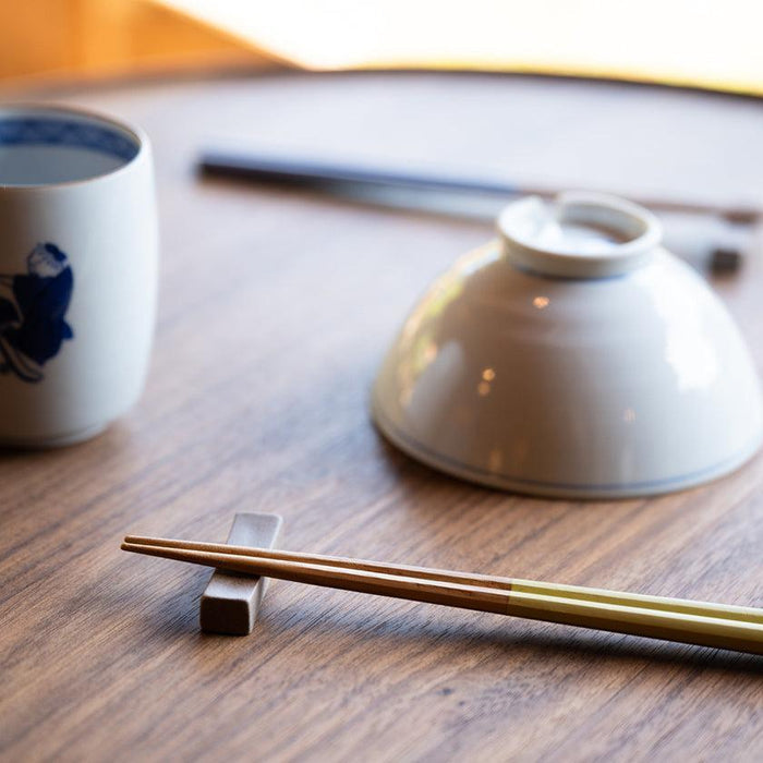 [CHOPSTICKS] HASHIKURA SEASON 01 OAK OCTAGON (CHOPSTICK REST & GIFT BOX SET) | WAKASA LACQUERED CHOPSTICKS | MATSUKAN