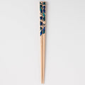 [CHOPSTICKS] KUTANI SEAL FLOWER TAKE BAMBOO (22.5cm) CHOPSTICK REST & GIFT BOX SET | MATSUKAN | WAKASA LACQUERED CHOPSTICKS