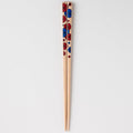 [CHOPSTICKS] KUTANI SEAL FLOWER UME PLUM (22.5cm) CHOPSTICK REST & GIFT BOX SET | MATSUKAN | WAKASA LACQUERED CHOPSTICKS