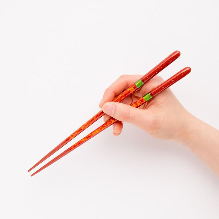 [CHOPSTICKS] NIGHT SKY AKATSUKI WITH CHOPSTICK REST (22.5cm) PAULOWNIA WOOD BOX | CHOPSTICKS OF WAKASA | CRYSTAL