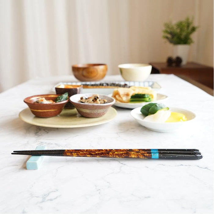 [CHOPSTICKS] NIGHT SKY YOI WITH CHOPSTICK REST (22.5cm) | CHOPSTICKS OF WAKASA | CRYSTAL