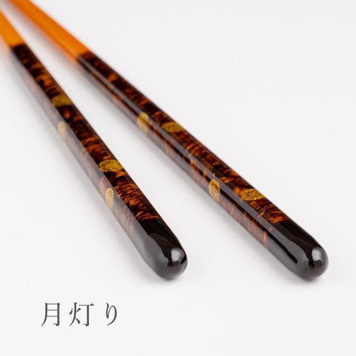[CHOPSTICKS] PAIR MOONLIGHT WITH CHOPSTICK REST (22.5cm) | CHOPSTICKS OF WAKASA | CRYSTAL