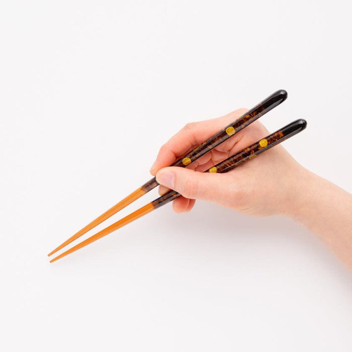 [CHOPSTICKS] PAIR MOONLIGHT WITH CHOPSTICK REST (22.5cm) | CHOPSTICKS OF WAKASA | CRYSTAL