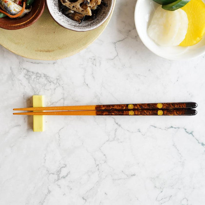 [CHOPSTICKS] PAIR MOONLIGHT WITH CHOPSTICK REST (22.5cm) | CHOPSTICKS OF WAKASA | CRYSTAL
