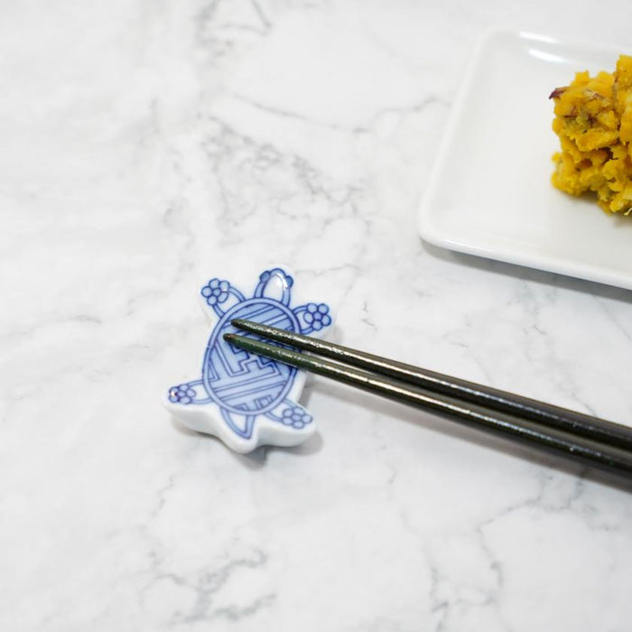 [CHOPSTICKS REST SET] 4 PIECES TURTLE | MIKAWACHI WARE | HIRADOSHOUZAN