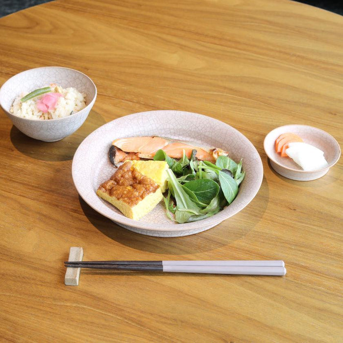 [CHOPSTICKS] WENGE OCTAGON HASHIKURA SEASON01 PINK (WITH CHOPSTICK REST) | WAKASA LACQUERED CHOPSTICKS | MATSUKAN
