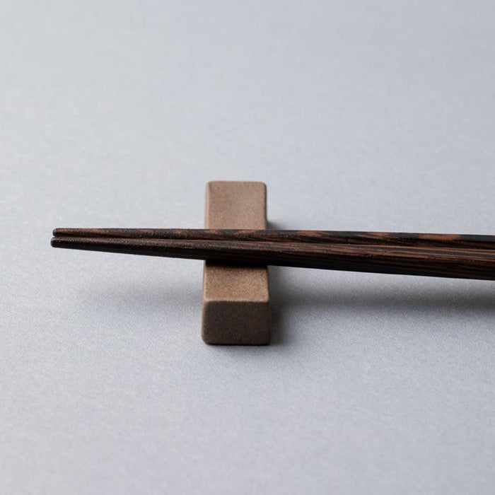 [CHOPSTICKS] WENGE OCTAGON HASHIKURA SEASON01 YELLOW (WITH CHOPSTICK REST) | WAKASA LACQUERED CHOPSTICKS | MATSUKAN