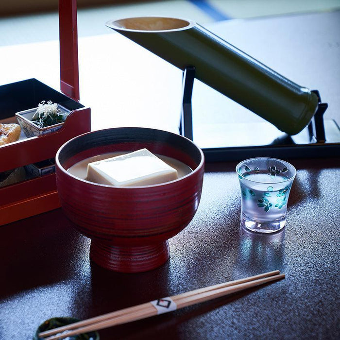 [CHOUKOKU GLASSES (CARVING) YUME GLASS] SAKURA SAKE CUP (CAPACITY90ML) | TABLEAU