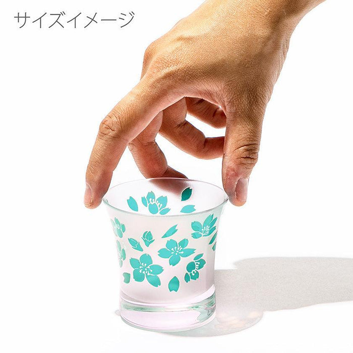 [CHOUKOKU GLASSES (CARVING) YUME GLASS] SAKURA SAKE CUP PAIR(CAPACITY 90ML) | TABLEAU