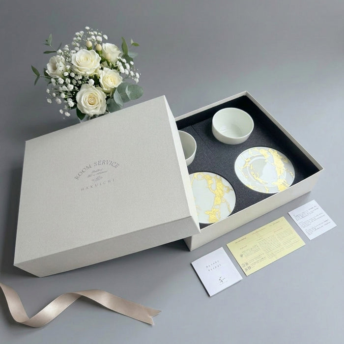 [CUPS & SAUCER] RS MARBLE CUP&SAUCER TEA POT | KANAZAWA GOLD LEAF | HAKUICHI