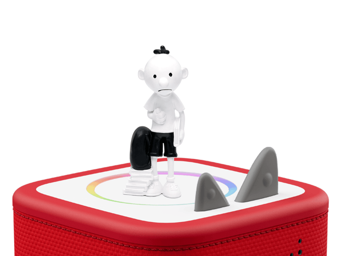 Diary of a Wimpy Kid Tonie on a Red Toniebox