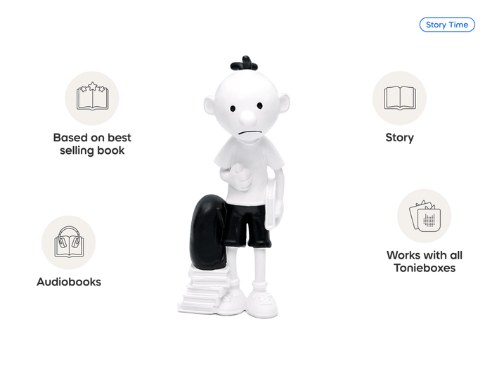 Diary of a Wimpy Kid Tonie audio figurine, inspiring audio journeys and imaginative play
