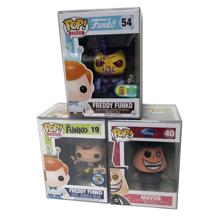 ULTRA HEAVY DUTY Flex Stack Pop Protectors for 4 in. Funko Vinyl Collectible Figures, 80mm thick - Display Geek