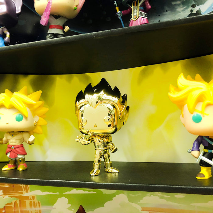 **BACK IN STOCK MAY 13TH** DRAGON BALL - Display Case for Funko Pops with 3 Backdrop Inserts, Corrugated Cardboard - Display Geek