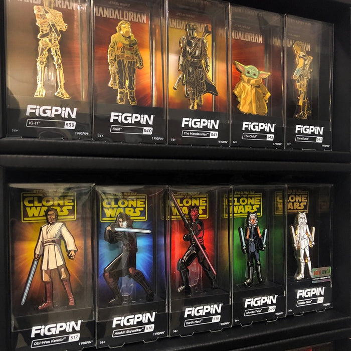 Display Geek Best FiGPiN enamel pin Display Case Shelf Shelves Eco Original vaulted kubbies collect awesome
